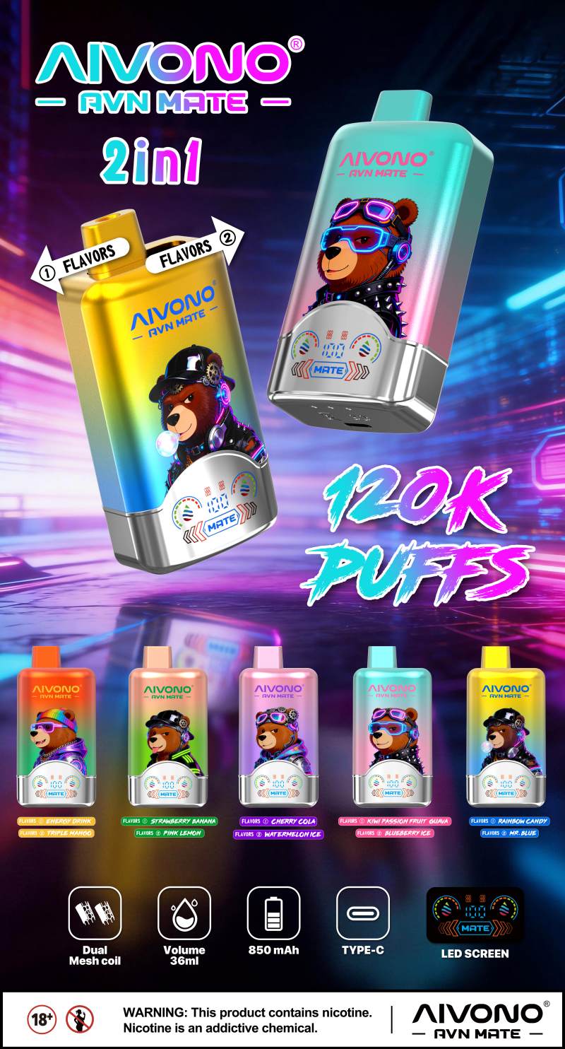 Aivono Avn Mate 2in1 120K Puffs