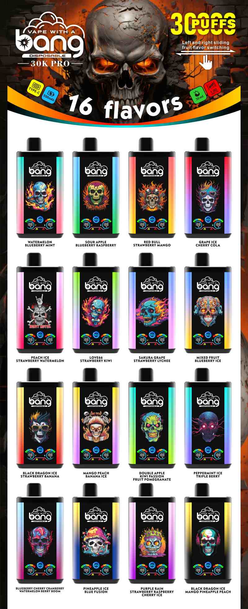 Bang 30000 Pro Dual Flavor