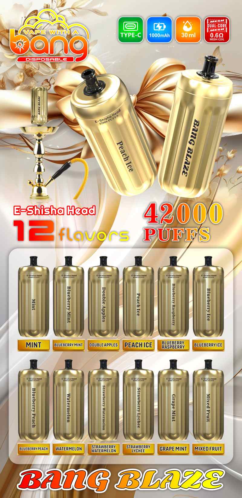 Bang Blaze E Shisha Head 42K