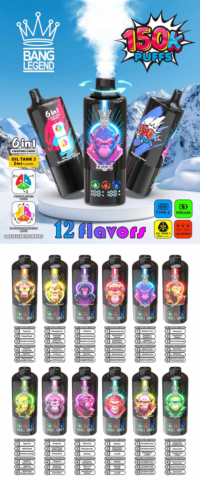 Bang Legend 150K Puff Vape