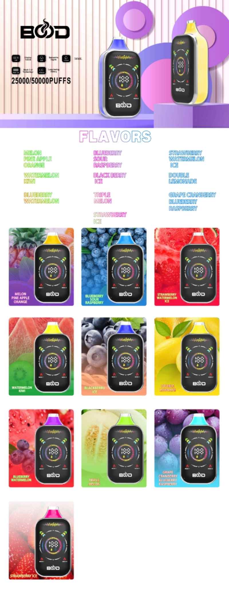 Bood Pulse Pro 50000 Puffs