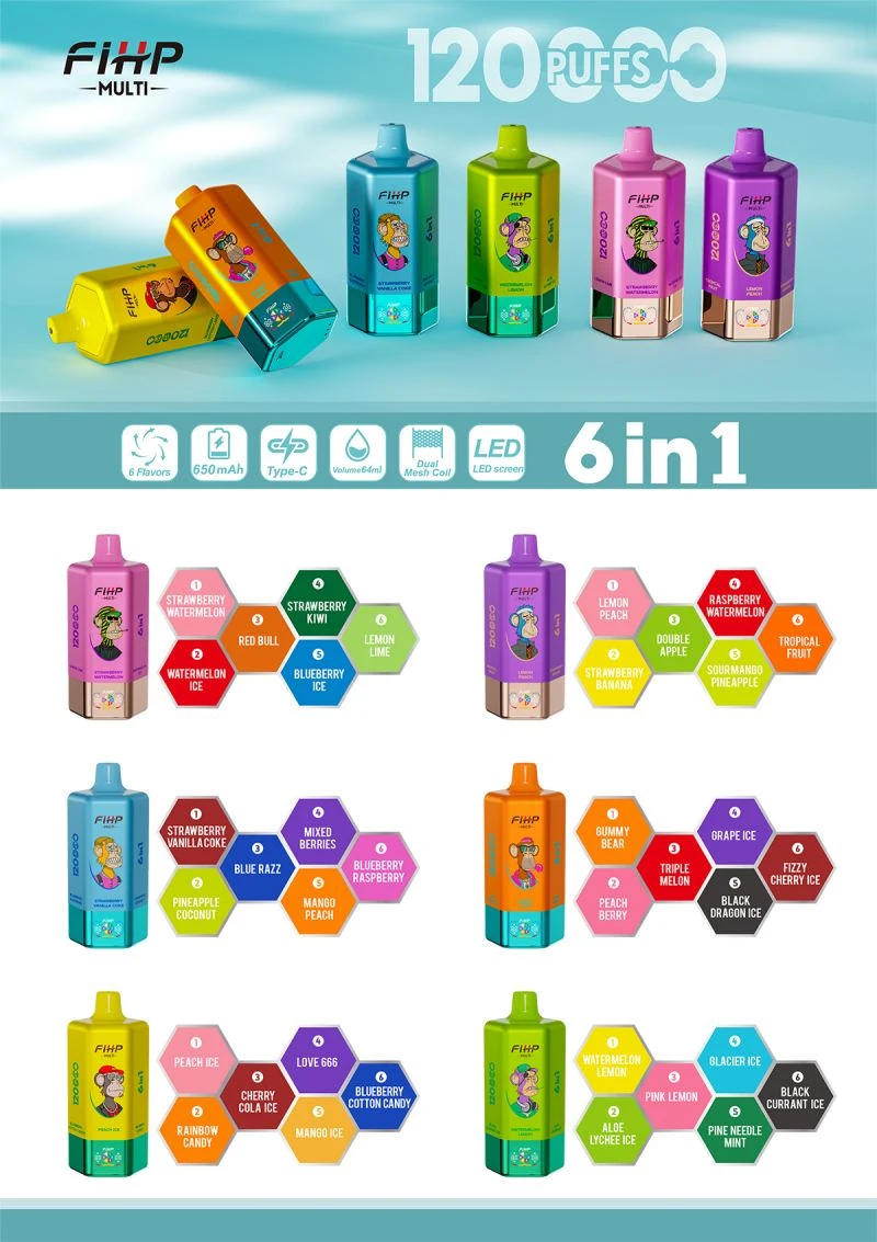 Fihp 6 IN 1 120000 Puffs Vape