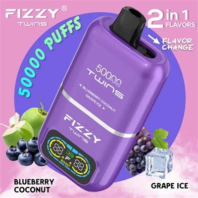 Fizzy Twins 50000 Puffs Dual Flavors