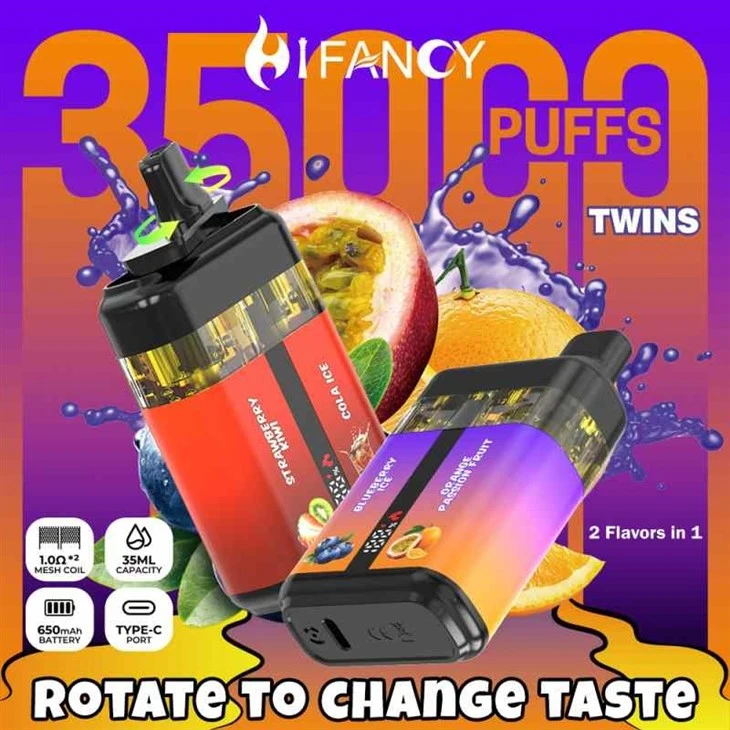 Hifancy Twins 35000 Puffs Vape Dual Flavors