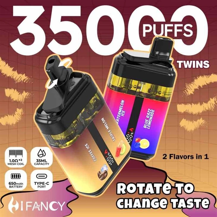 Hifancy Twins 35000 Puffs Vape Dual Flavors