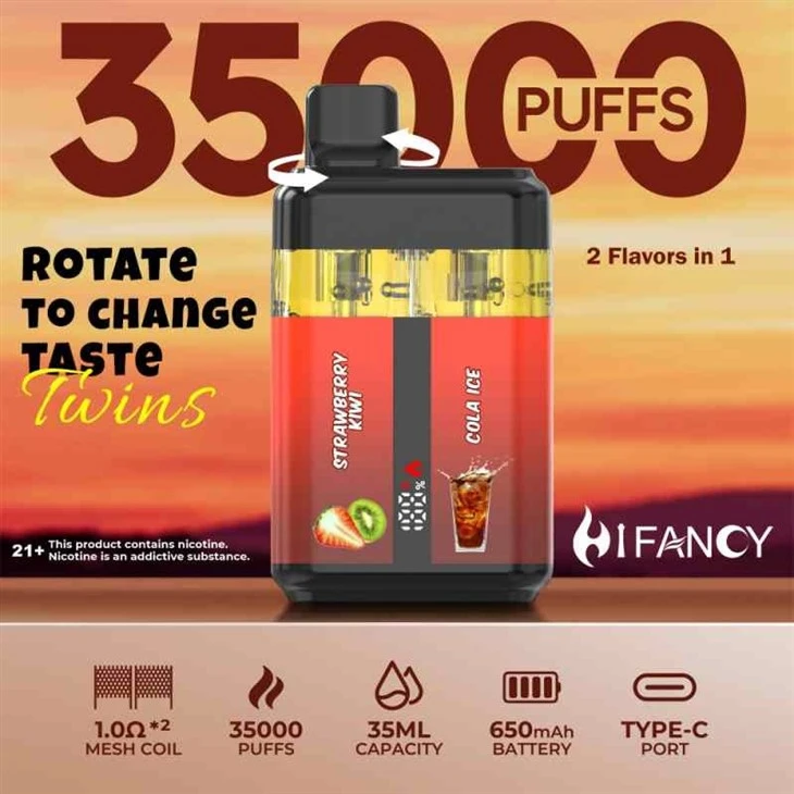 Hifancy Twins 35000 Puffs Vape Dual Flavors