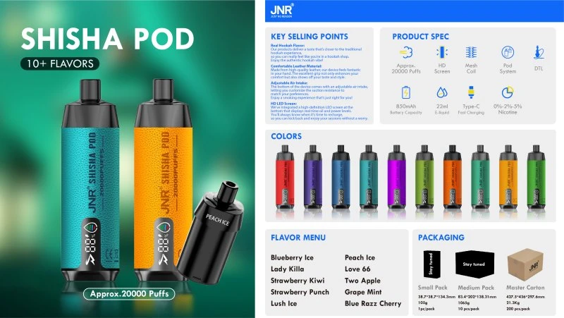 Jnr Shisha Pod 20K Dtl