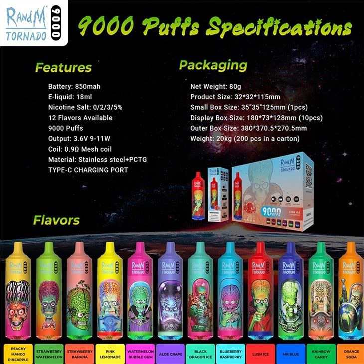 Randm Tornado 9000 Puff Vape