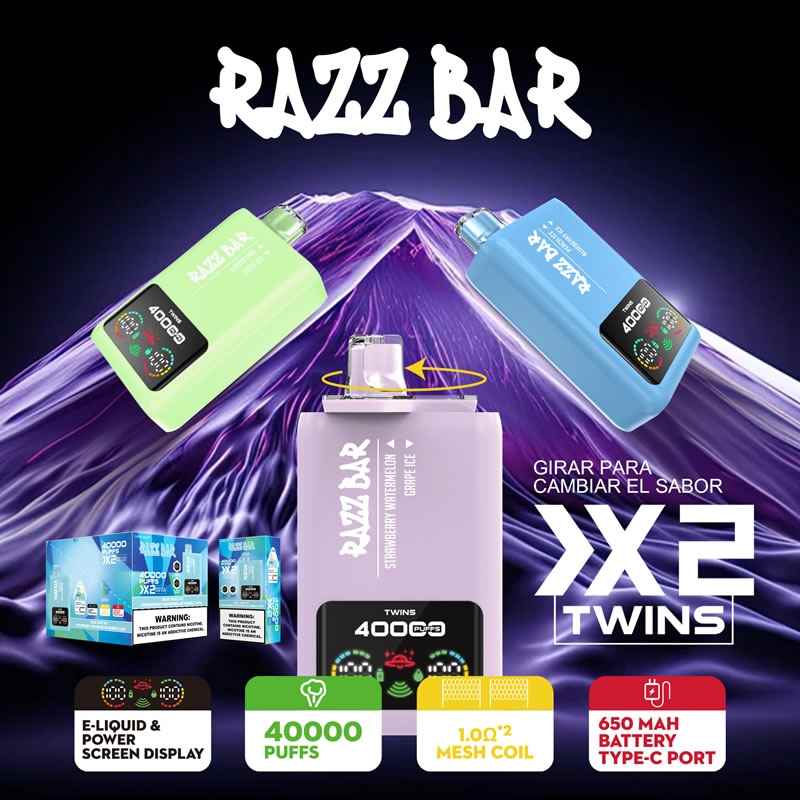 Razz Bar 40K Double Flavor