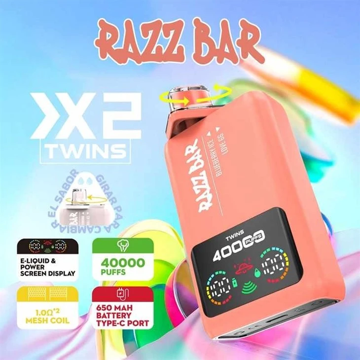 Razz Bar 40K Double Flavor