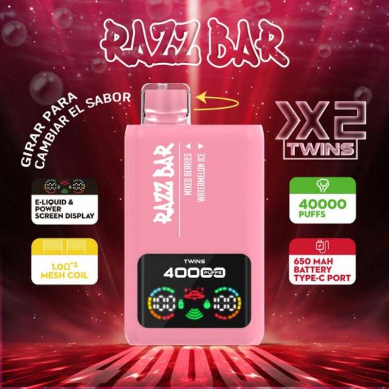 Razz Bar 40K Double Flavor