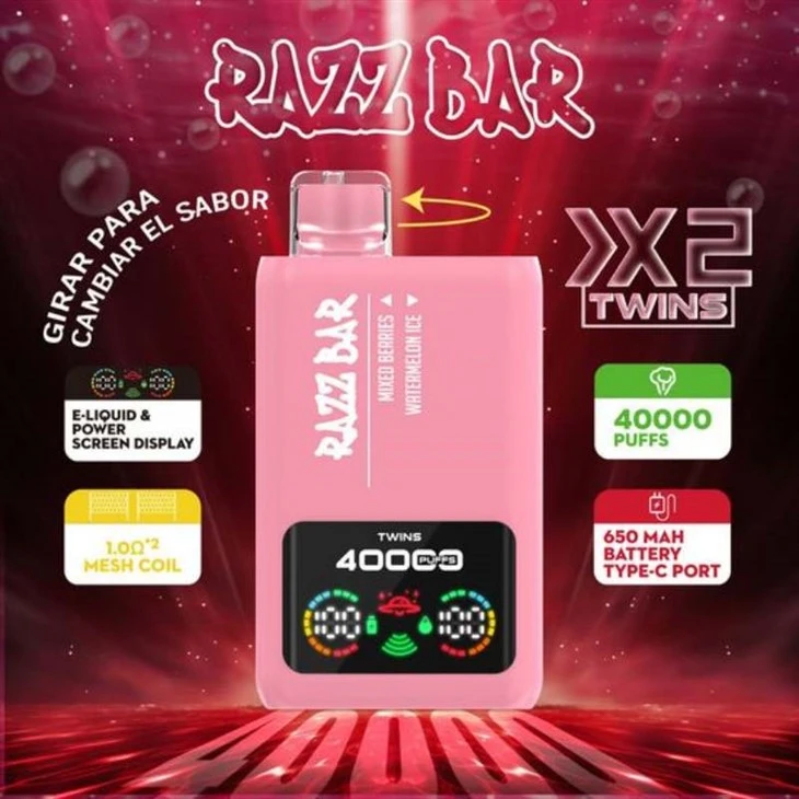 Razz Bar 40K Double Flavor