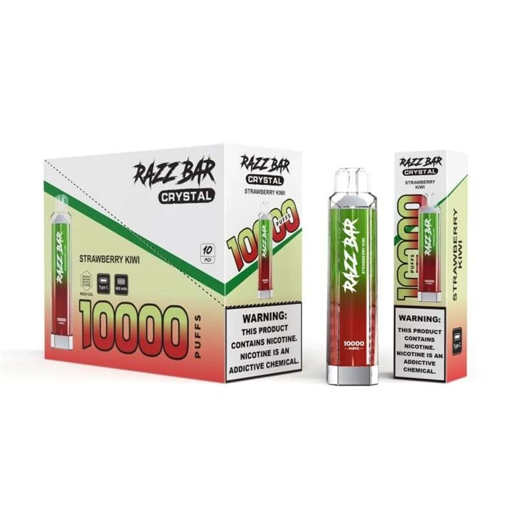 Razz Bar Crystal 10000 Puffs 0 Nic