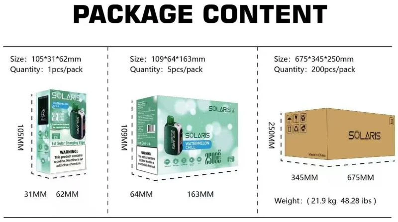 Solaris 25K Disposable Vape