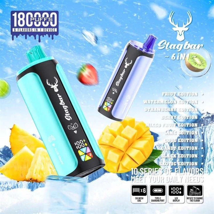 Stag Bar 6in1 180K Puffs Vape