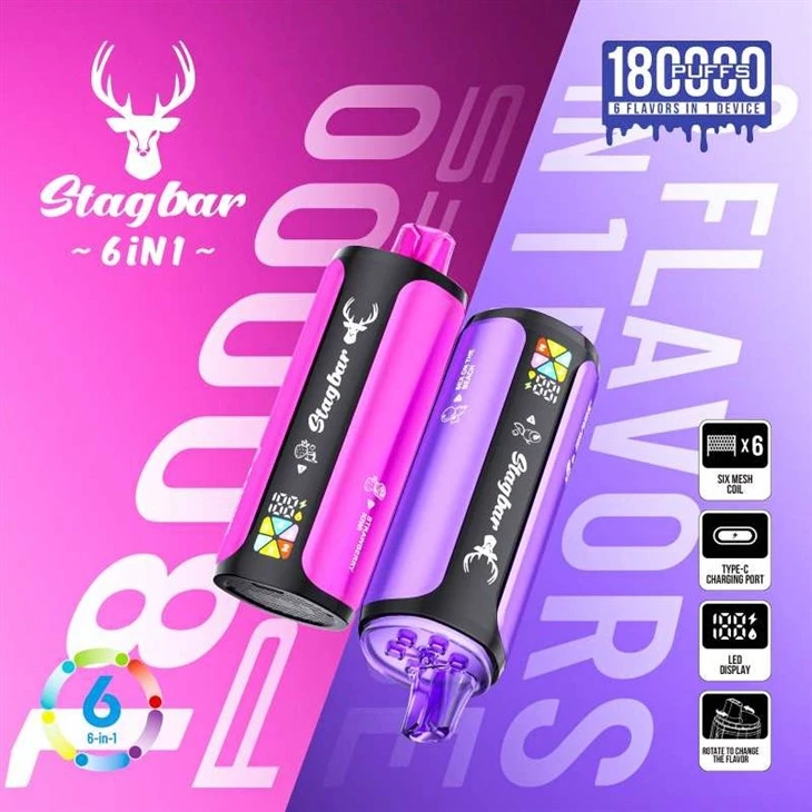 Stag Bar 6in1 180K Puffs Vape
