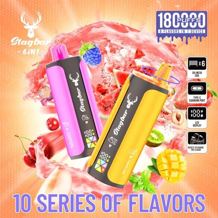 Stag Bar 6in1 180K Puffs Vape