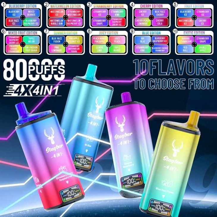 Stag Bar 80K 4 IN 1 Flavor