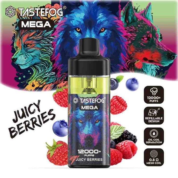 Tastefog Mega 12000 Razz Bar 12000