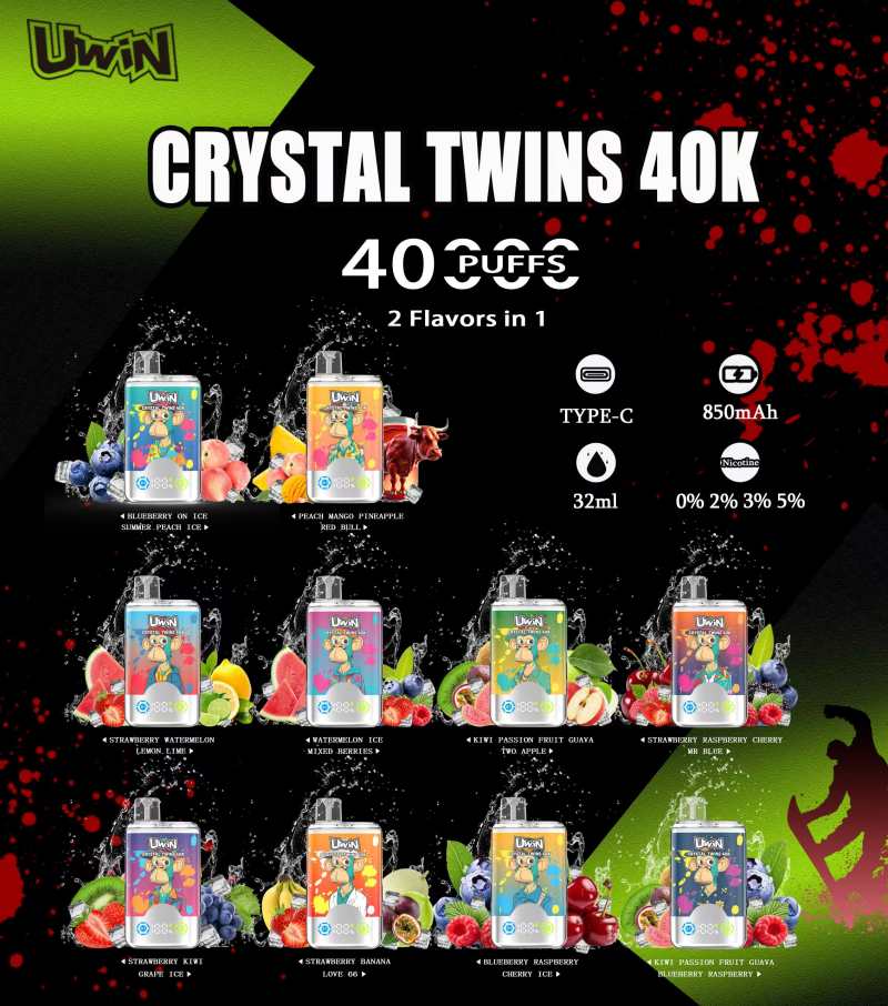 Uwin Crystal Twins 40K Puffs