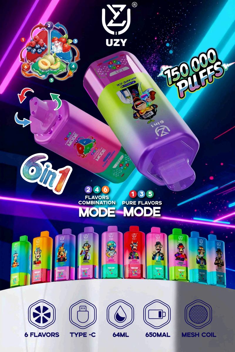 Uzy 6 IN 1 150000 Puffs Vape