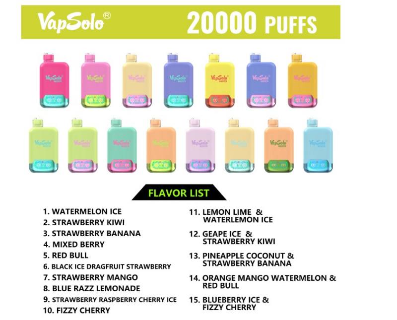 Vapsolo Twins 20000 Double Taste Vape